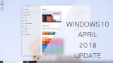 Windows 10 April 2018 Update:   